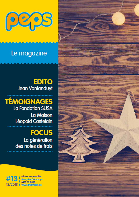 Couverture du magazine Peps de décembre 2018