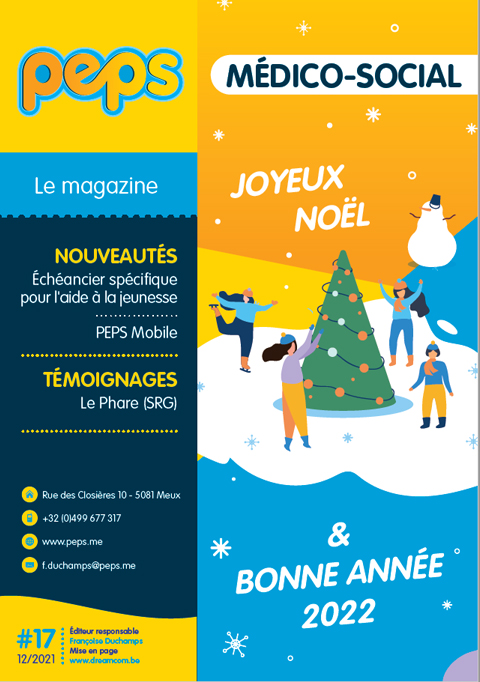 Couverture du magazine Peps de décembre 2021