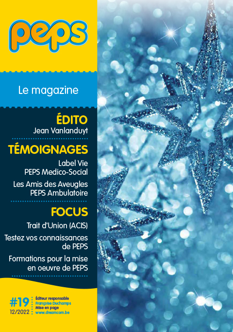 Couverture du magazine Peps de Décembre 2022